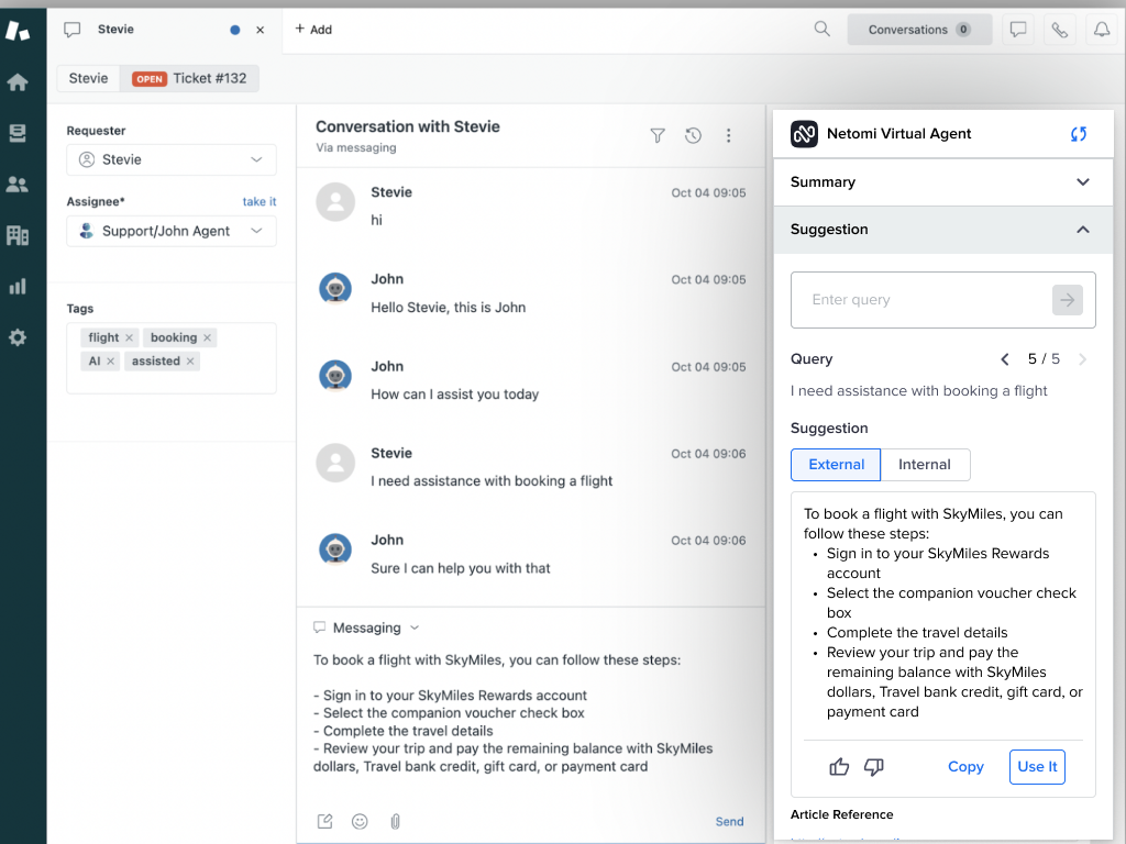 Netomi Agent Assist thumbnail 3
